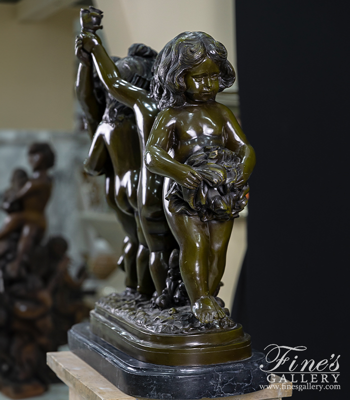 Bronze Statues  - Fairy Children Bronze Statue - BS-901